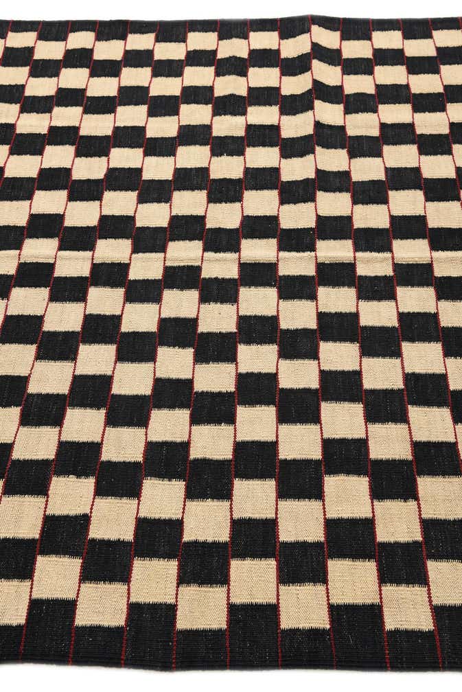 5' x 6' 3 Hand Woven Kilim Modern Wool Rug