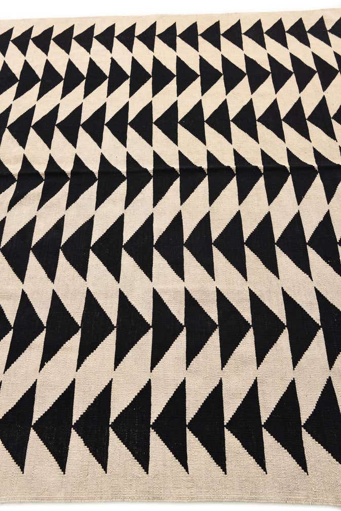 6' 7 x 9' 5 Hand Woven Kilim Modern Wool Rug