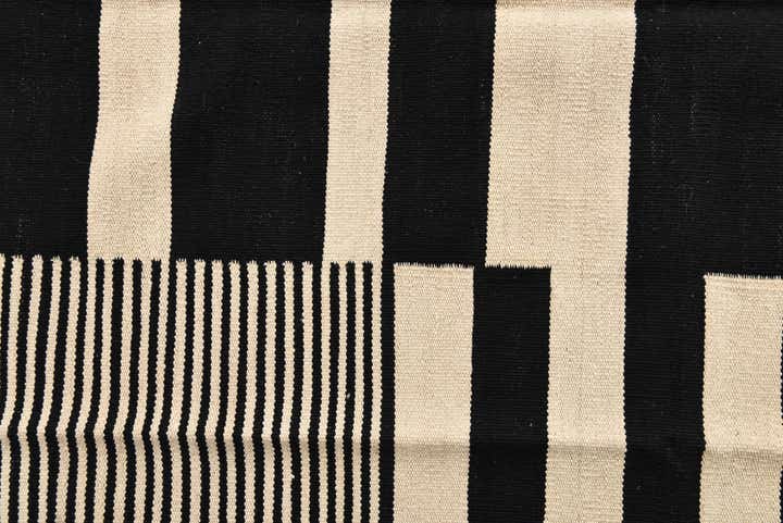 5' 7 x 7' 9 Hand Woven Kilim Modern Wool Rug
