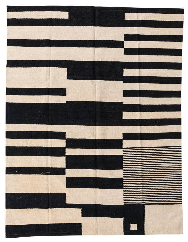 Detail image of 5' 7 x 7' 9 Hand Woven Kilim Modern Wool Rug