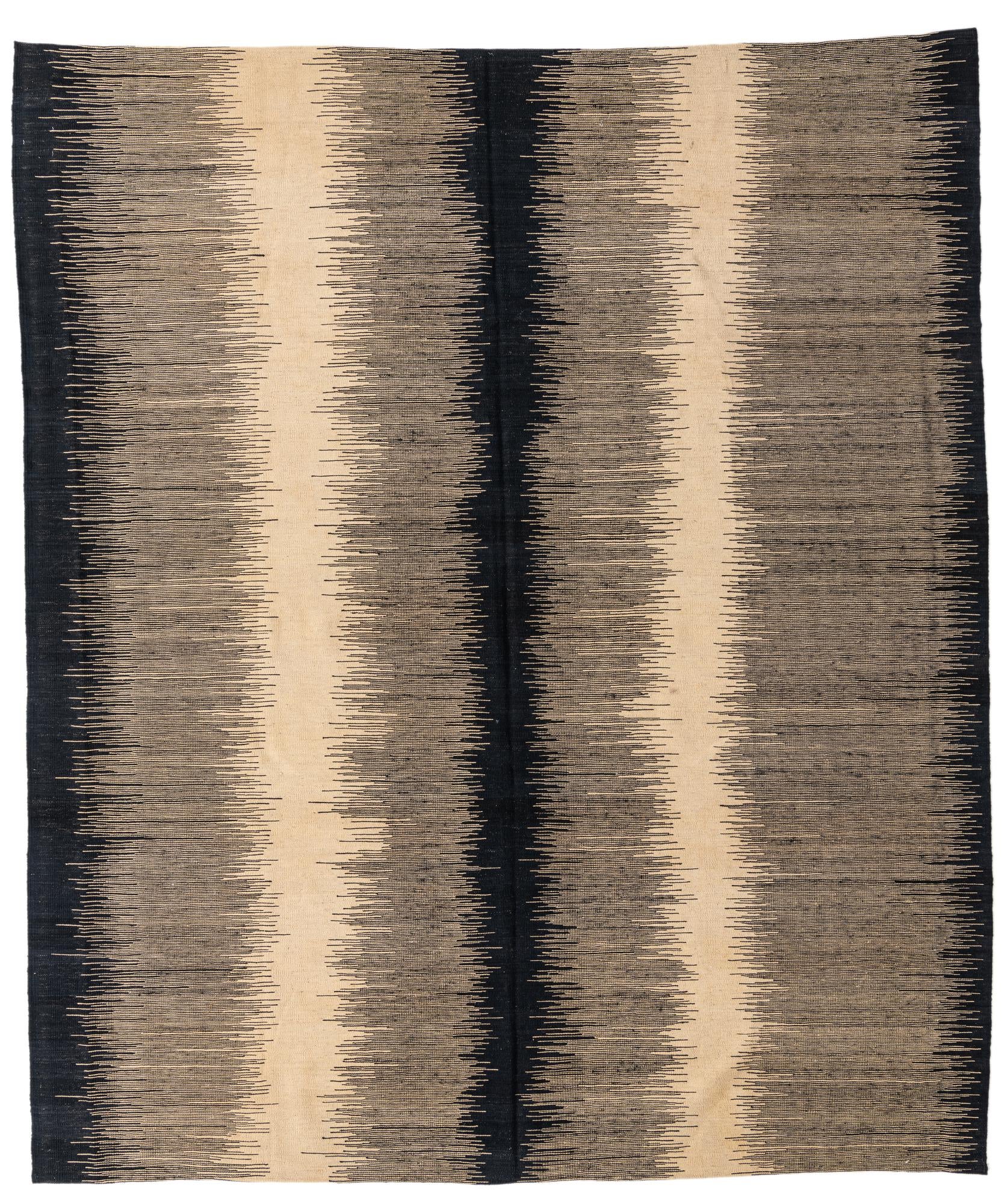 8' 2 x 9' 7 Hand Woven Kilim Modern Wool Rug