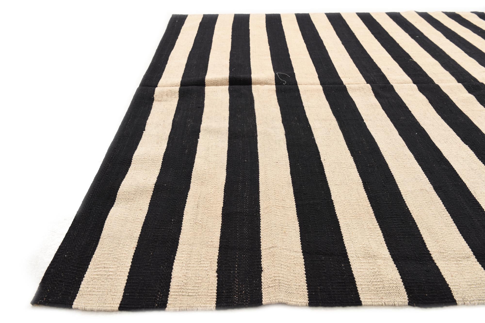 165cm x 240cm Hand Woven Kilim Modern Wool Rug