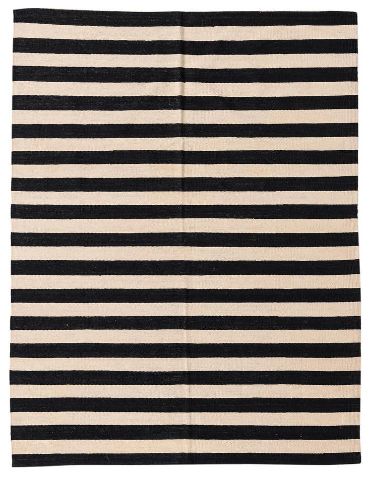 Detail image of 5' 7 x 8' 3 Hand Woven Kilim Modern Wool Rug