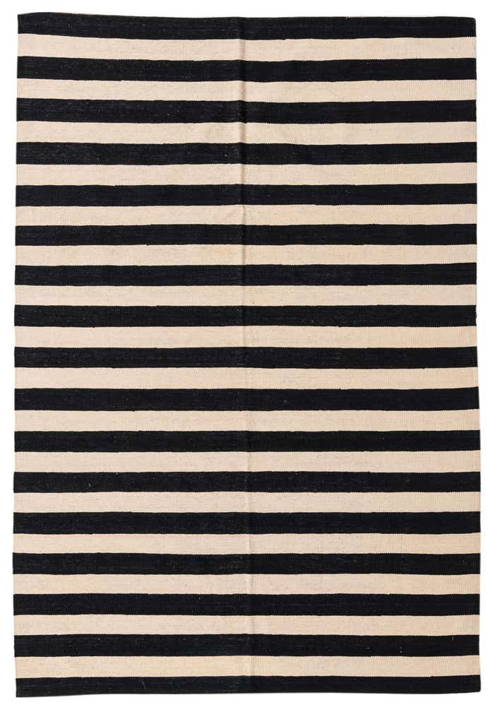 5' 7 x 8' 3 Hand Woven Kilim Modern Wool Rug