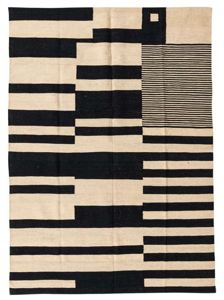 5' 6 x 7' 10 Hand Woven Kilim Modern Wool Rug