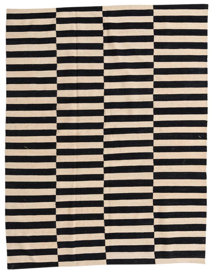 Detail image of 5' 7 x 8' Hand Woven Kilim Modern Wool Rug