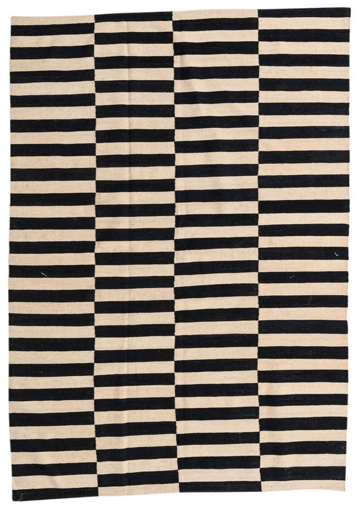 5' 7 x 8' Hand Woven Kilim Modern Wool Rug