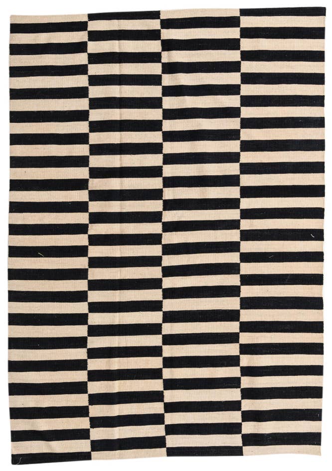 Detail image of 5' 7 x 8' Hand Woven Kilim Modern Wool Rug