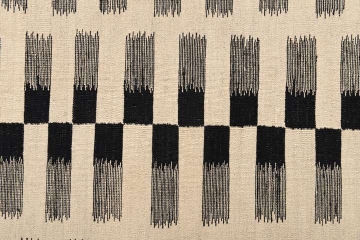 7' x 9' 4 Hand Woven Kilim Modern Wool Rug