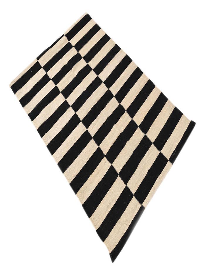 Detail image of 2' 6 x 3' 10  Hand Woven Kilim Modern Wool Rug