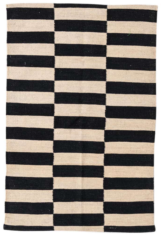 2' 6 x 3' 10 Hand Woven Kilim Modern Wool Rug
