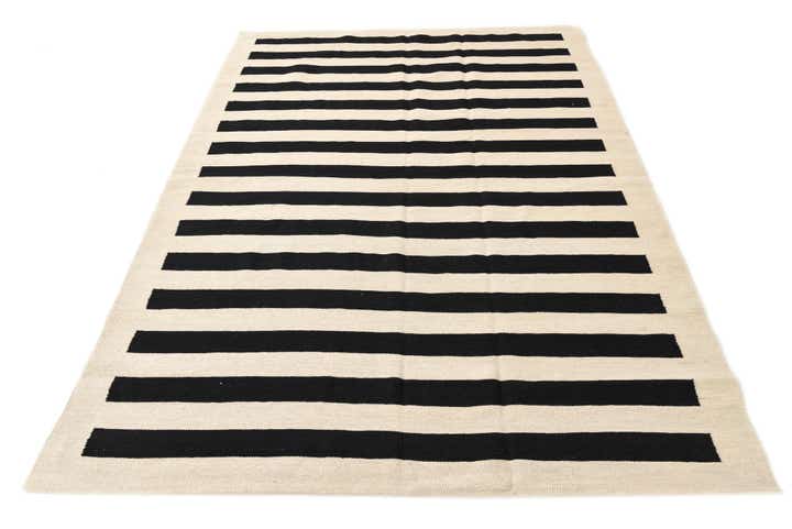 5' 7 x 7' 7 Hand Woven Kilim Modern Wool Rug