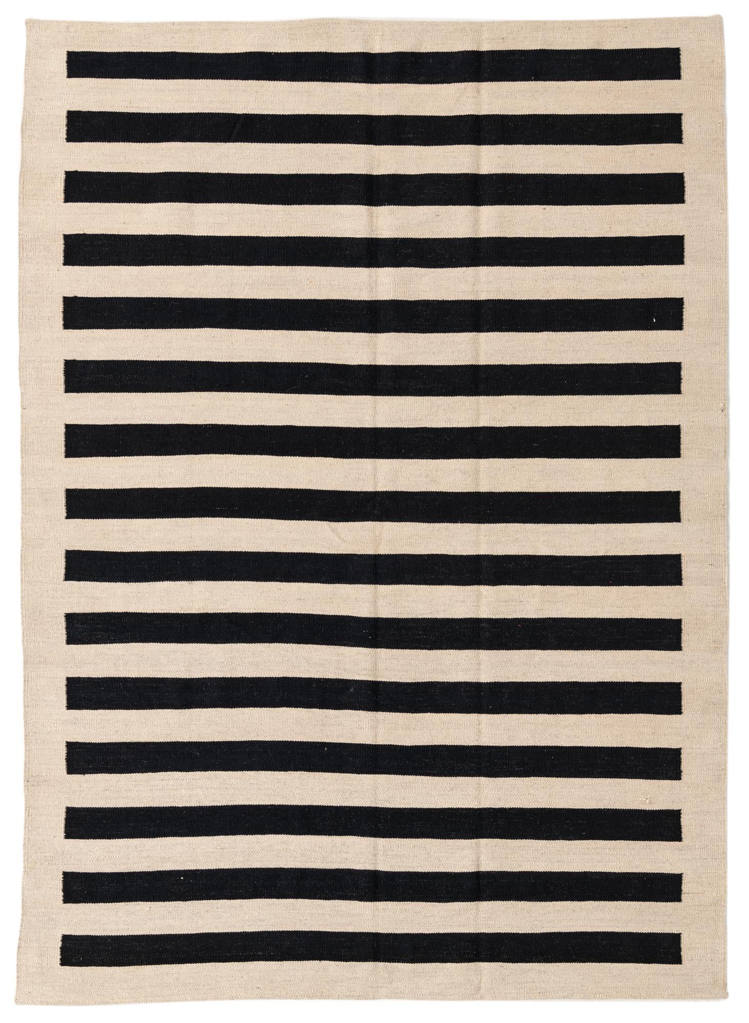 5' 7 x 7' 7 Hand Woven Kilim Modern Wool Rug