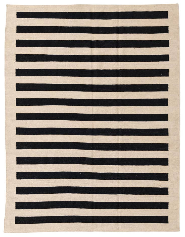 Detail image of 5' 7 x 7' 7 Hand Woven Kilim Modern Wool Rug