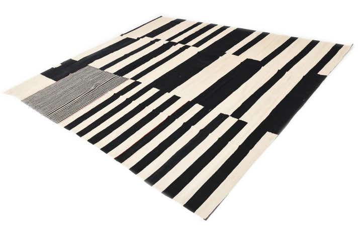 8' 3 x 9' 5 Hand Woven Kilim Modern Wool Rug