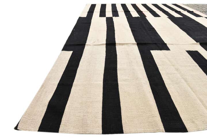 8' 3 x 9' 5 Hand Woven Kilim Modern Wool Rug