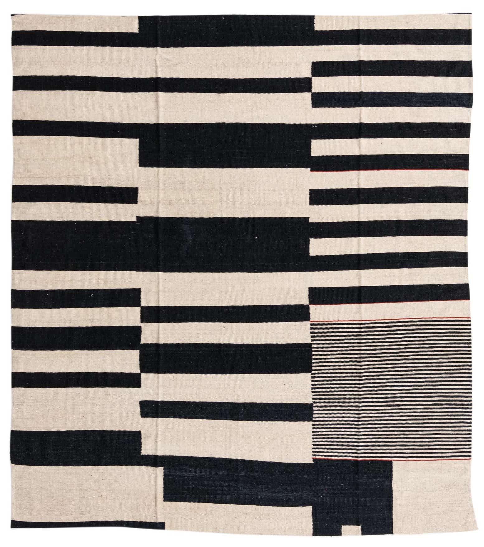 8' 3 x 9' 5 Hand Woven Kilim Modern Wool Rug