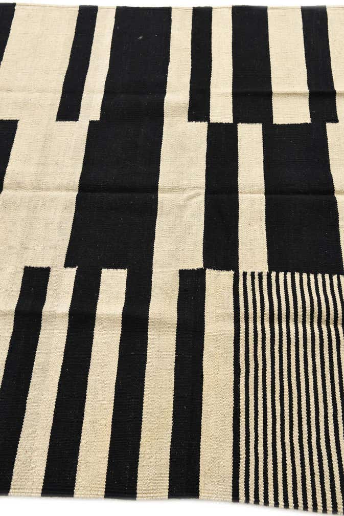 4' 8 x 6' 3 Hand Woven Kilim Modern Wool Rug