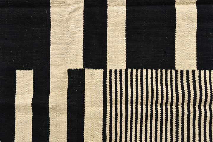 4' 8 x 6' 3 Hand Woven Kilim Modern Wool Rug