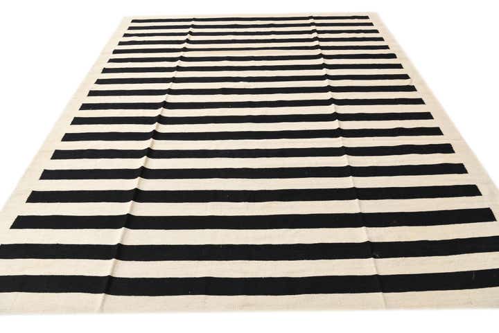 8' 3 x 9' 9 Hand Woven Kilim Modern Wool Rug