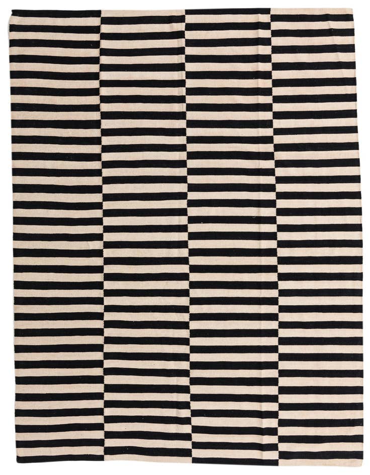 Detail image of 8' x 11' Hand Woven Kilim Modern Wool Rug
