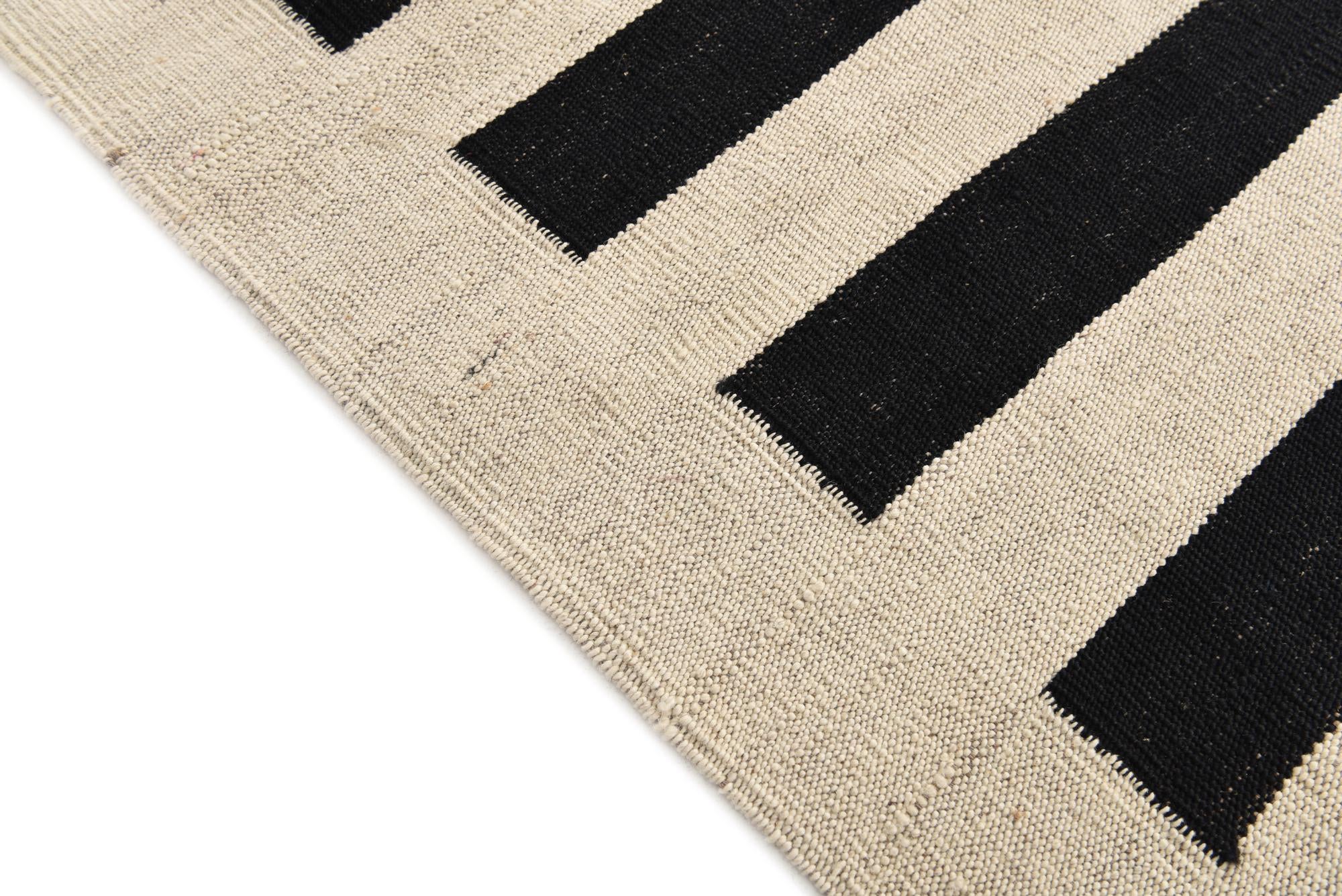 8' 2 x 9' 8 Hand Woven Kilim Modern Wool Rug