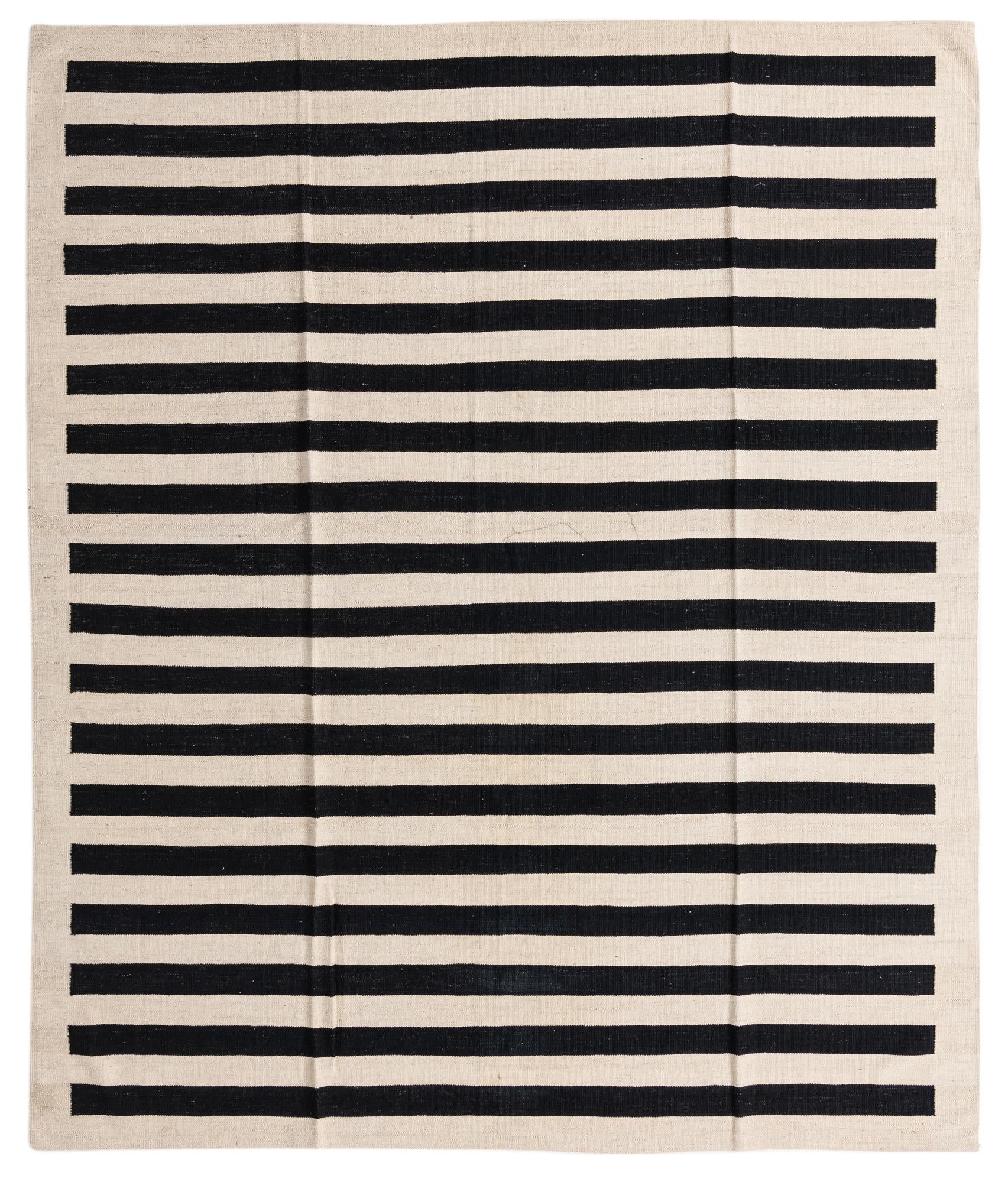 8' 2 x 9' 8 Hand Woven Kilim Modern Wool Rug