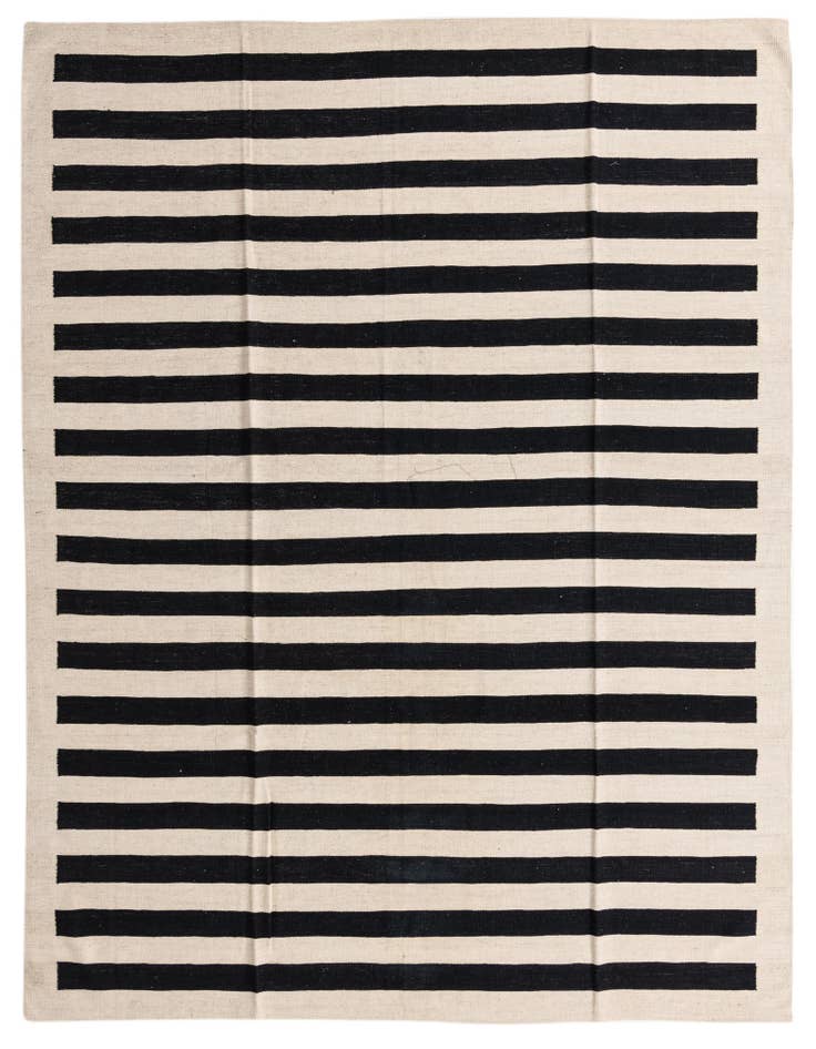 Detail image of 8' 2 x 9' 8 Hand Woven Kilim Modern Wool Rug