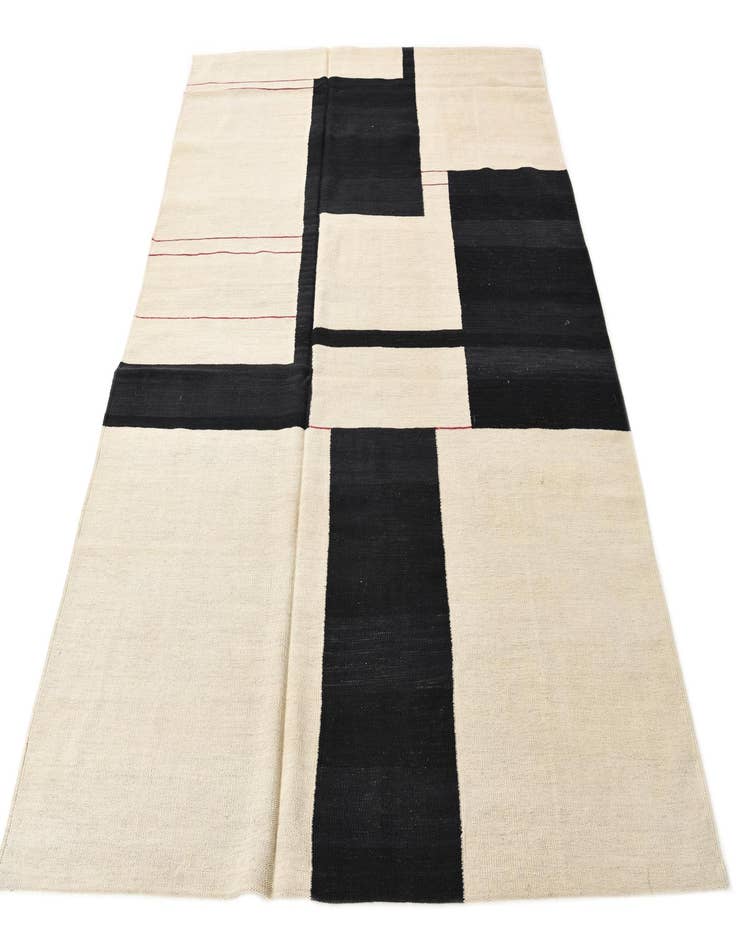 Detail image of 6' x 7' 7  Hand Woven Kilim Modern Wool Rug