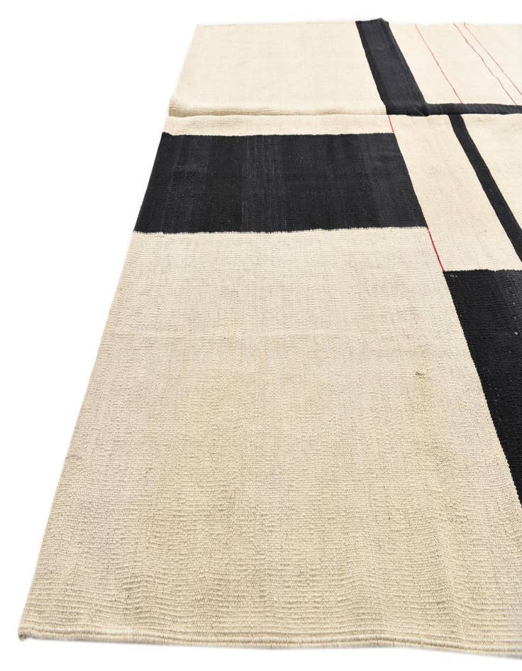 Detail image of 6' x 7' 7  Hand Woven Kilim Modern Wool Rug