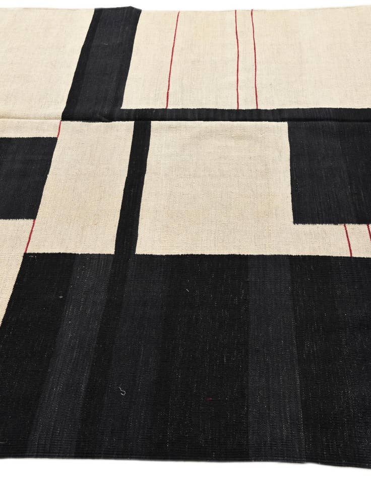 Detail image of 6' x 7' 7  Hand Woven Kilim Modern Wool Rug