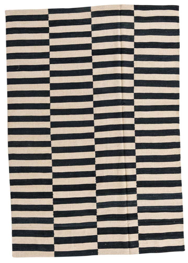 5' 4 x 7' 9 Hand Woven Kilim Modern Wool Rug