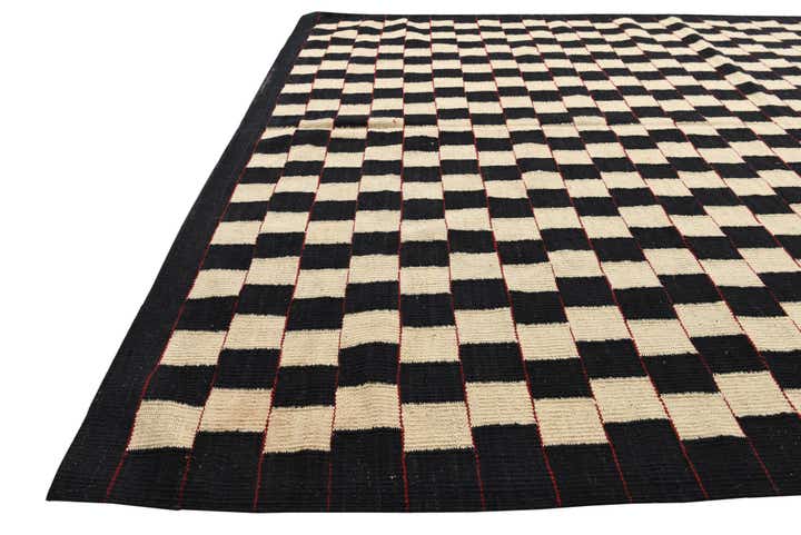 5' 9 x 7' 6 Hand Woven Kilim Modern Wool Rug