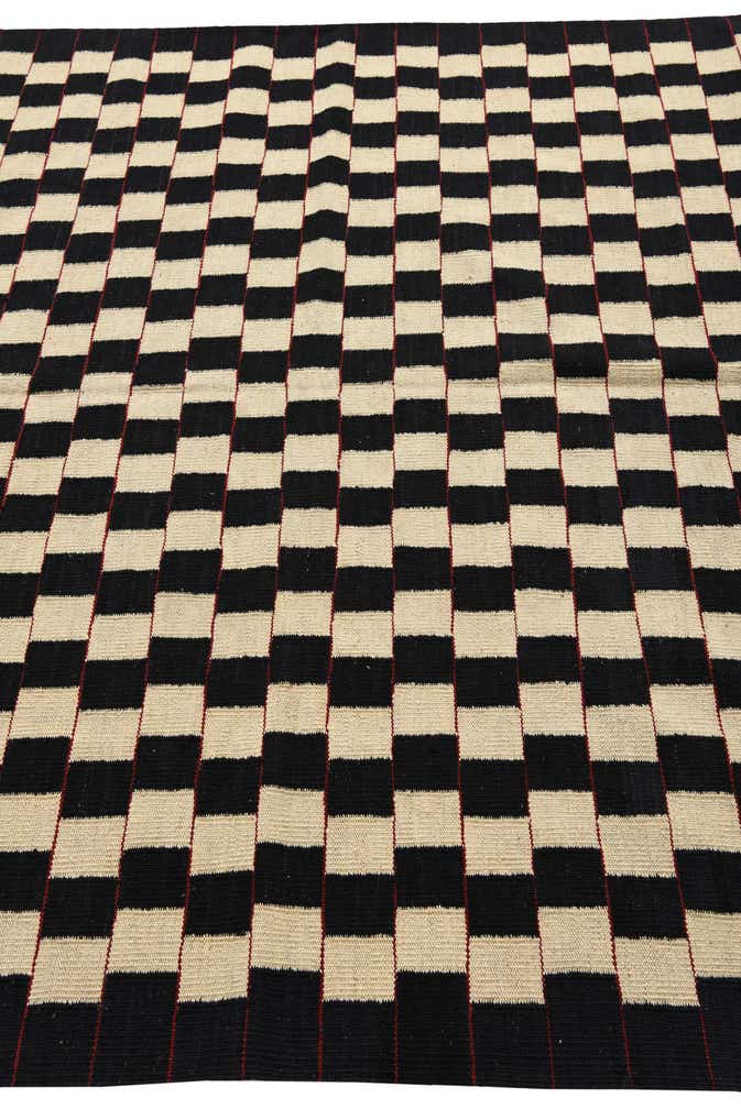 5' 9 x 7' 6 Hand Woven Kilim Modern Wool Rug