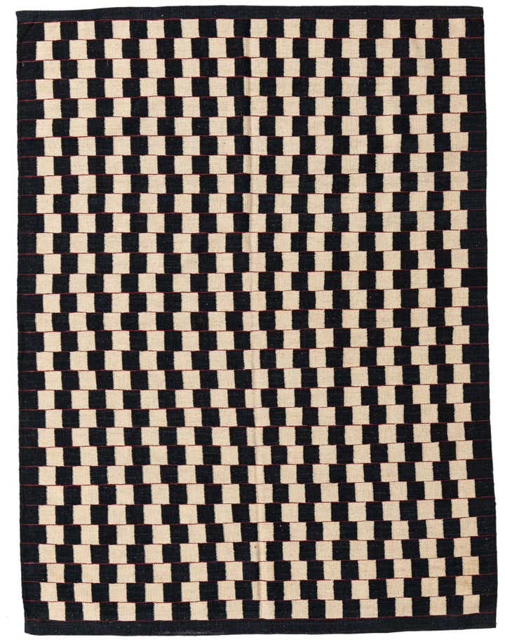 5' 9 x 7' 6 Hand Woven Kilim Modern Wool Rug