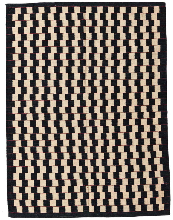 Detail image of 5' 9 x 7' 6 Hand Woven Kilim Modern Wool Rug
