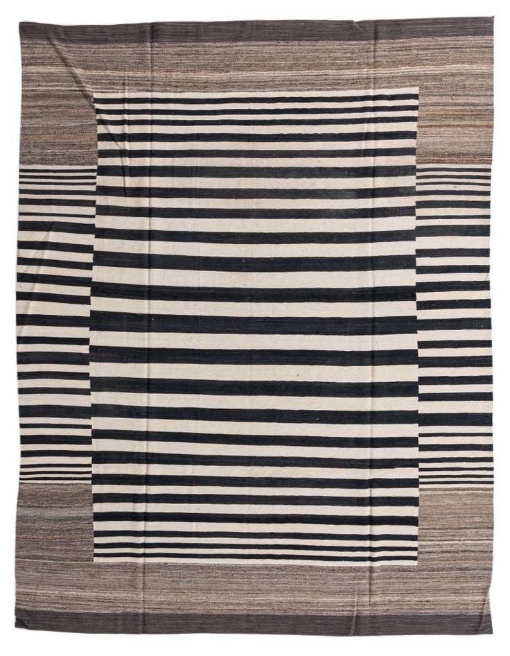 Detail image of 7' 11 x 9' 7 Hand Woven Kilim Modern Wool Rug
