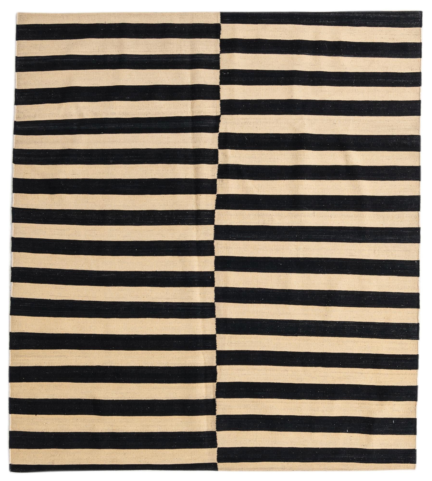 5' 4 x 6' Hand Woven Kilim Modern Wool Rug