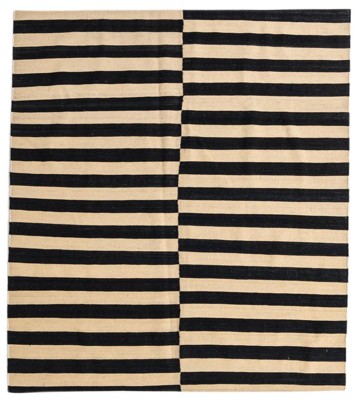 Detail image of 5' 4 x 6' Hand Woven Kilim Modern Wool Rug