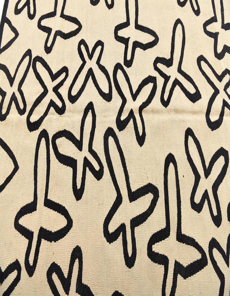 Detail image of 5' 2 x 6' 5  Hand Woven Kilim Modern Wool Rug