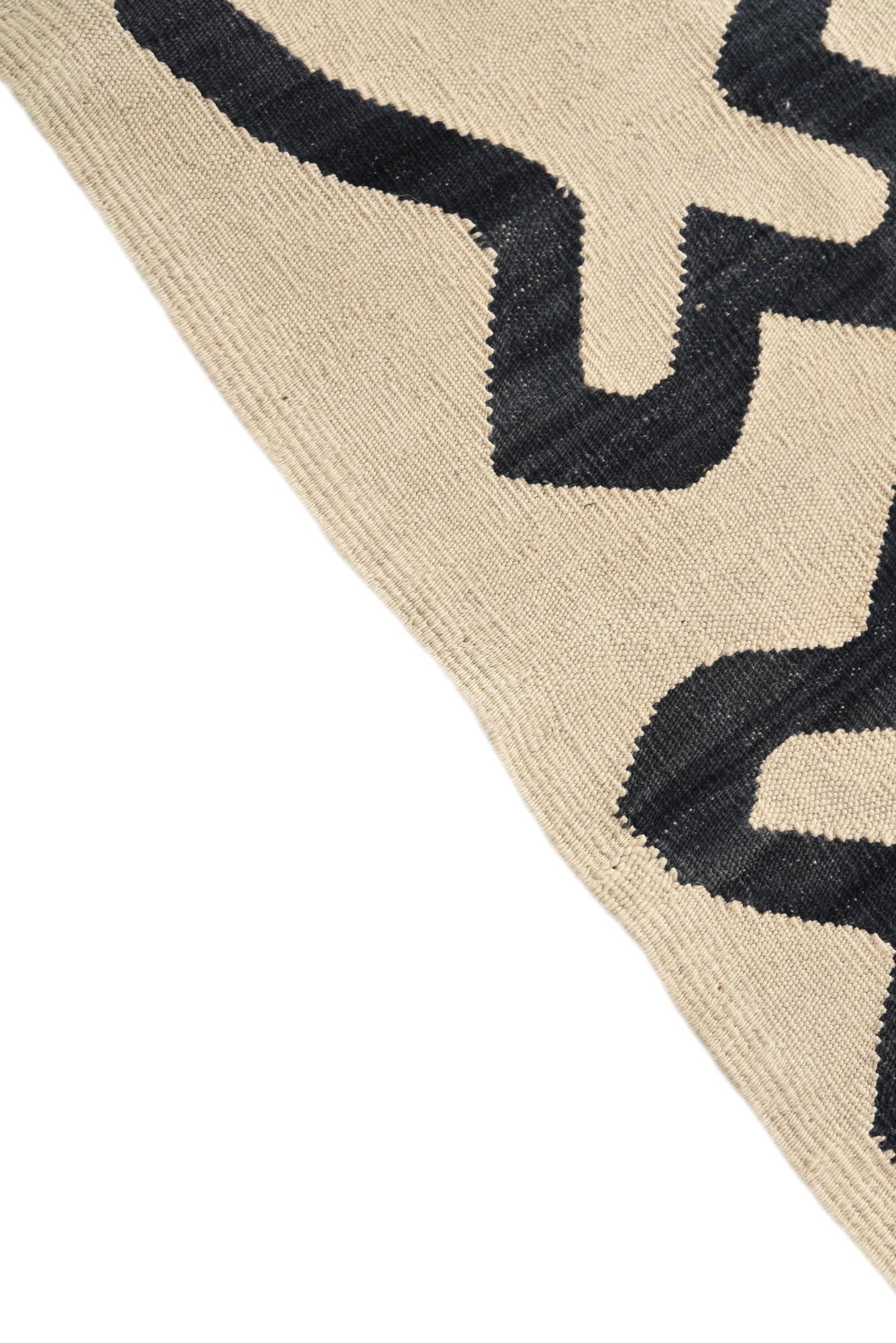 8' 5 x 9' 6 Hand Woven Kilim Modern Wool Rug