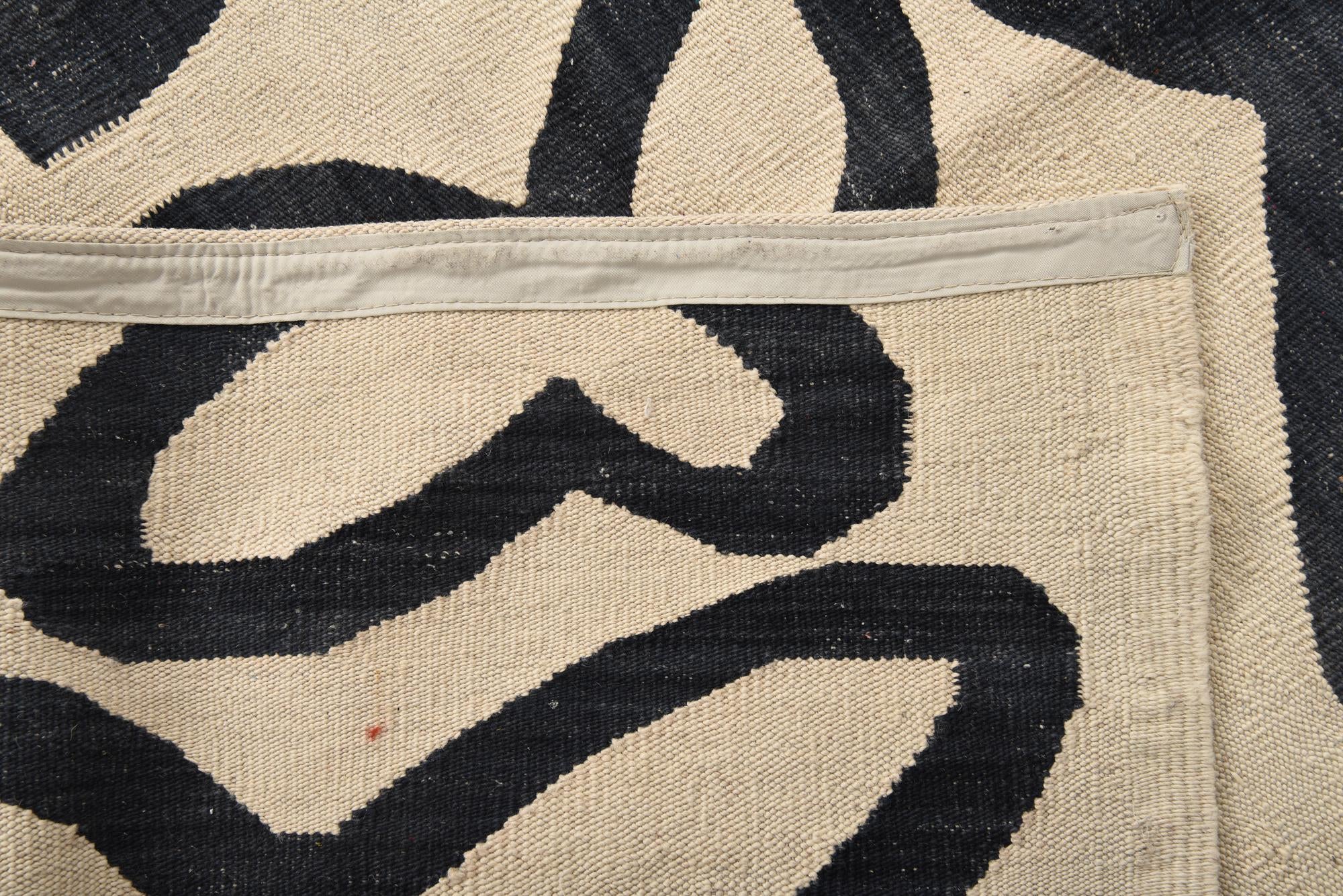 8' 5 x 9' 6 Hand Woven Kilim Modern Wool Rug