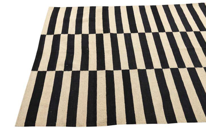 4' 2 x 5' 10 Hand Woven Kilim Modern Wool Rug