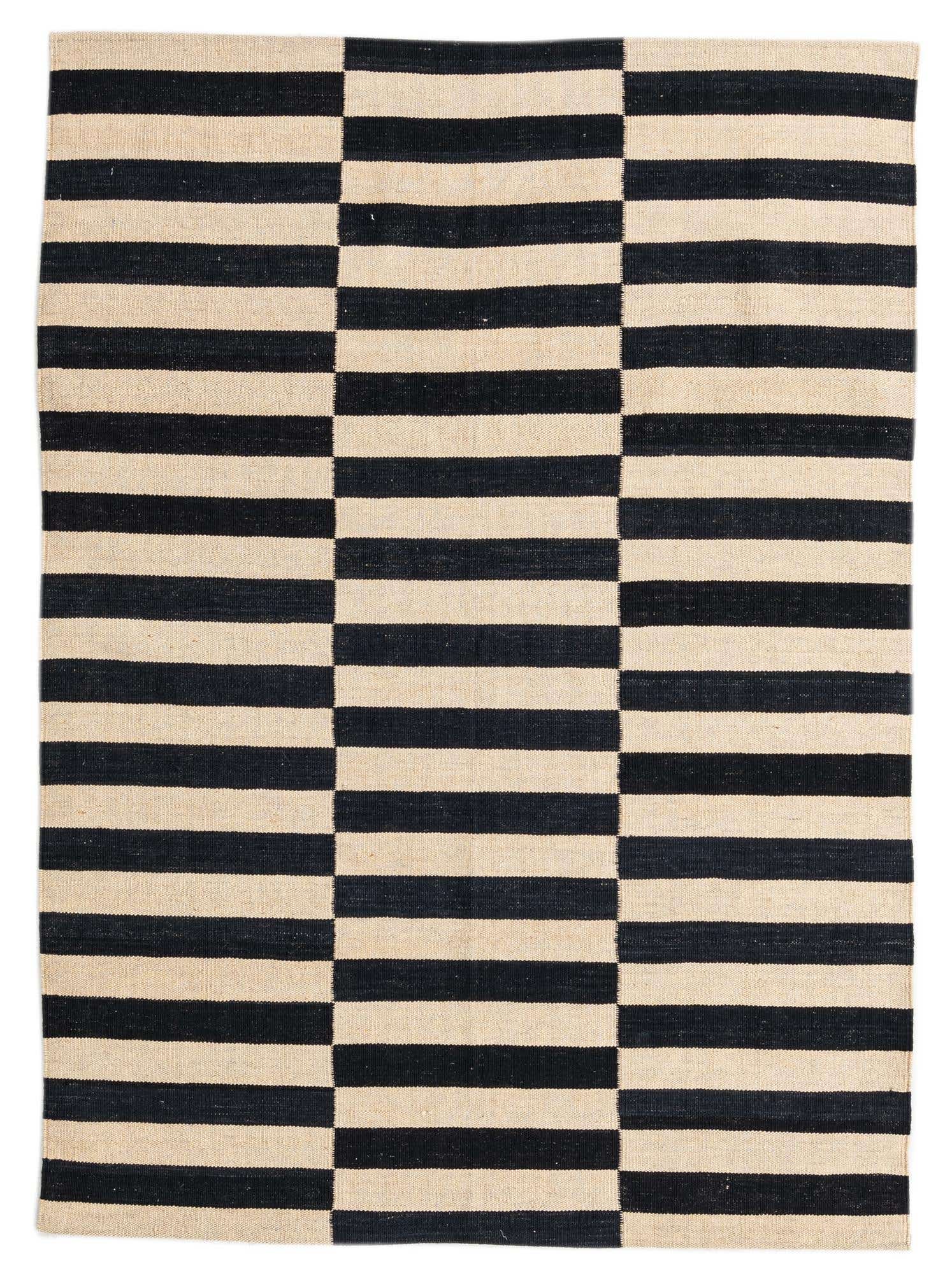 4' 2 x 5' 10 Hand Woven Kilim Modern Wool Rug