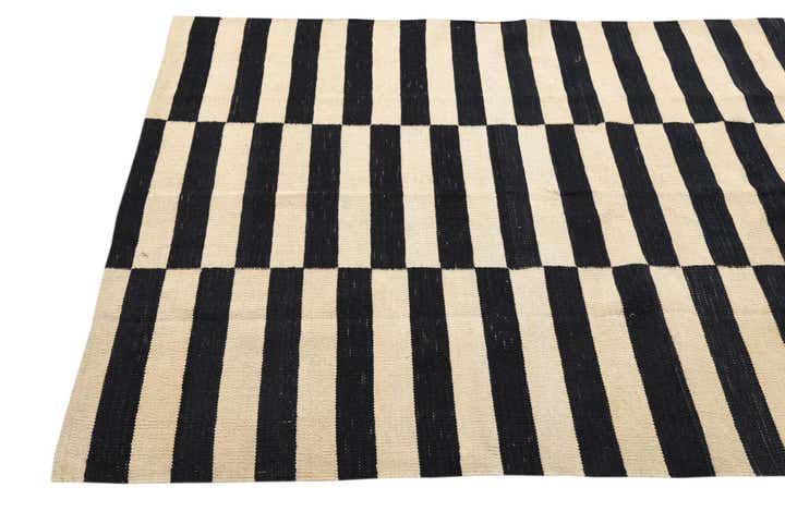 4' 2 x 5' 10 Hand Woven Kilim Modern Wool Rug