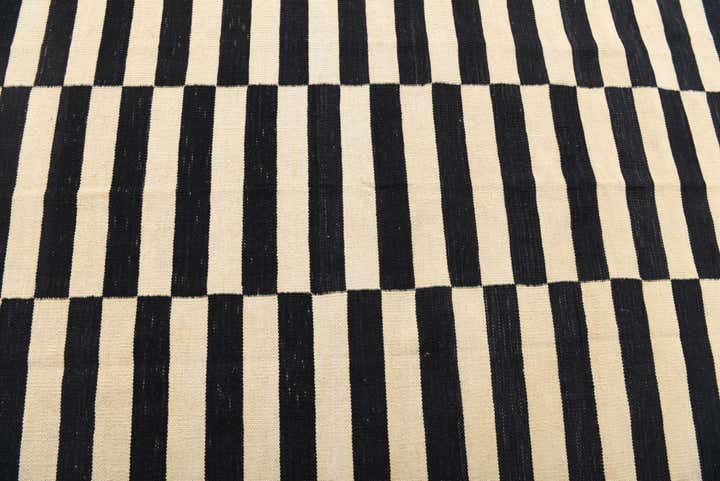 4' 2 x 5' 10 Hand Woven Kilim Modern Wool Rug