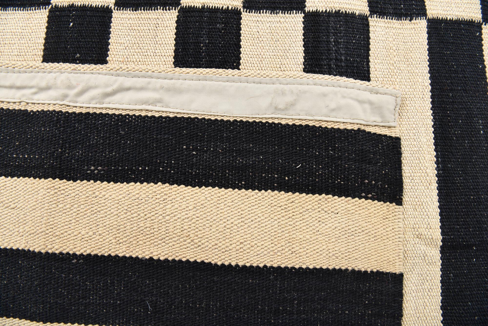 4' 2 x 5' 10 Hand Woven Kilim Modern Wool Rug