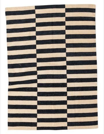 4' 2 x 5' 10 Hand Woven Kilim Modern Wool Rug
