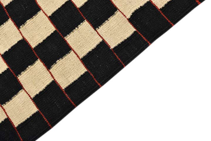 5' 2 x 6' 3 Hand Woven Kilim Modern Wool Rug