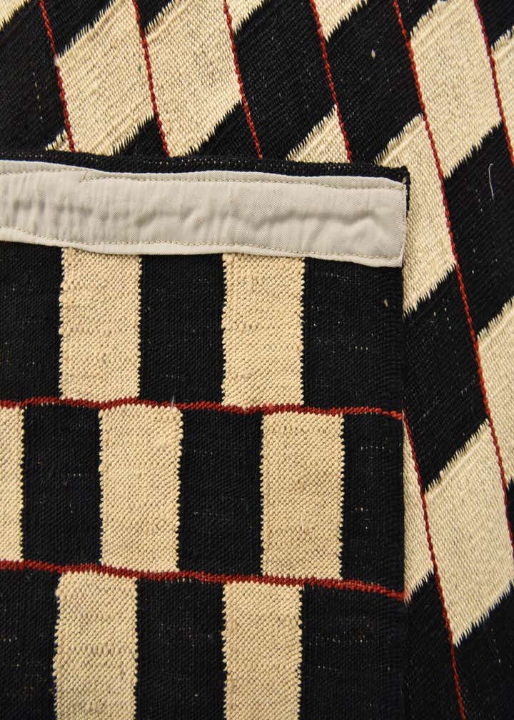 5' 2 x 6' 3 Hand Woven Kilim Modern Wool Rug